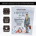magical birthday invitation template